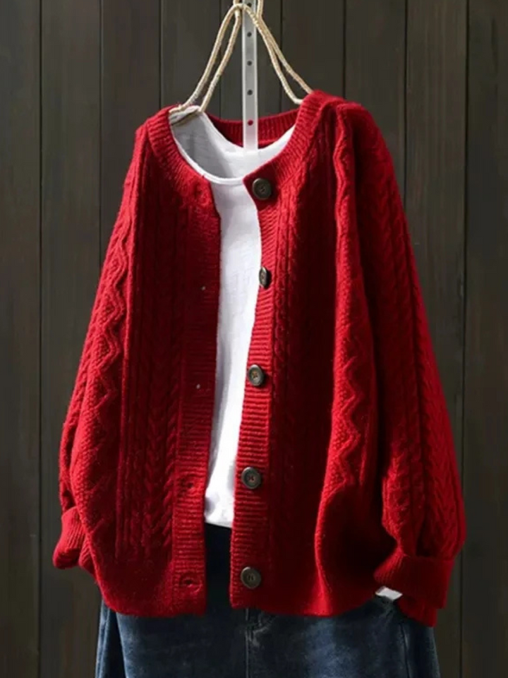 OLIVIA™|CLASSIC CABLE CARDIGAN