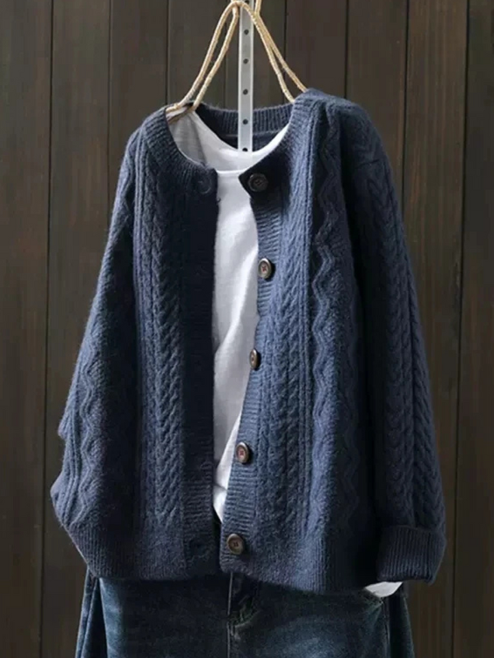 OLIVIA™|CLASSIC CABLE CARDIGAN