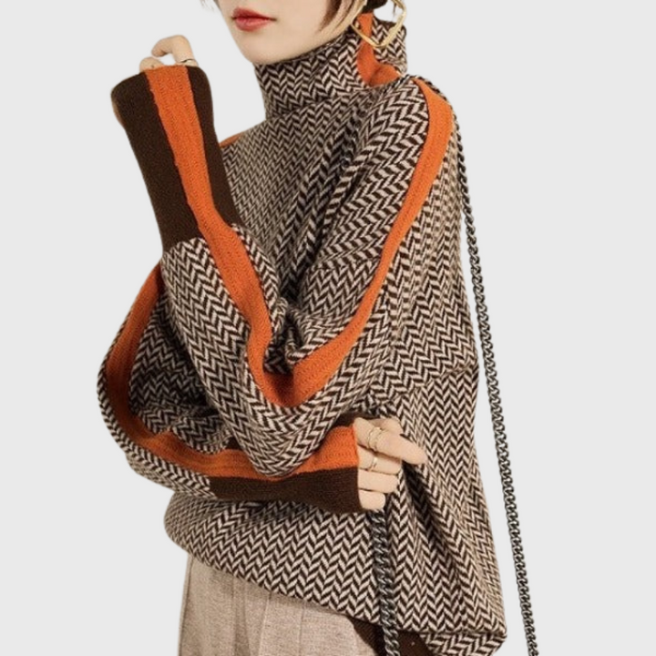 SILVIA™|HIGH NECK SWEATER