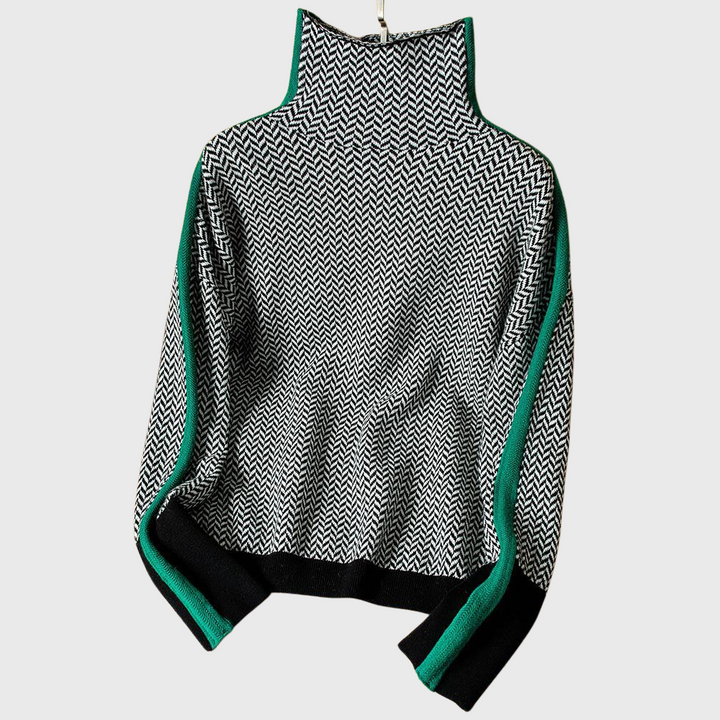 SILVIA™|HIGH NECK SWEATER